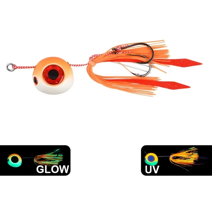 Glow Octopus Head Tai Rubber Jig – Snapper Fishing Lure for Saltwater Boat Game - Image 3