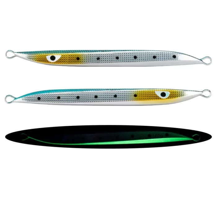 Luminous Fish Scale Metal Jig Slow Pitch Lure for Deep Sea Fishing - Image 3