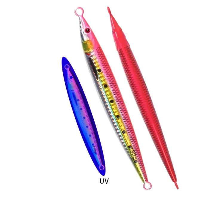 Streamlined Luminous Metal Jig with Scale Pattern for Slow Jigging - Image 3