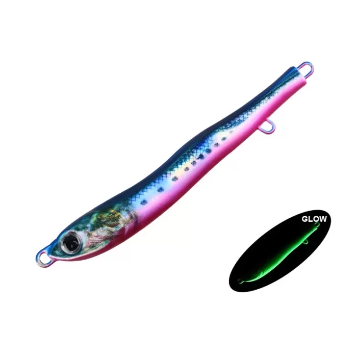 Realistic Glow Metal Jig Lure with Double Hooks for Deep Saltwater Fishing - Image 3