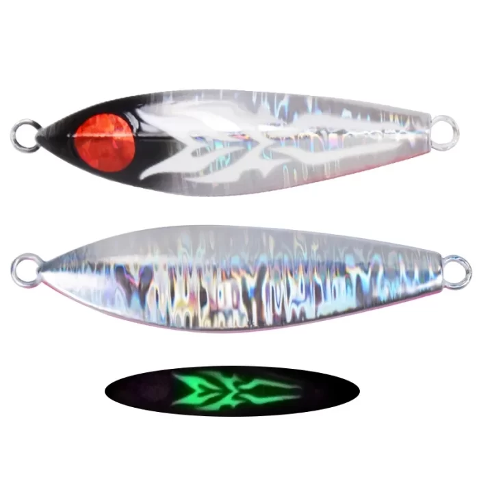 Glow Pattern Metal Jig Lure for Deep Sea Slow Pitch Jigging - Image 3