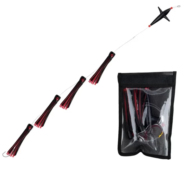 Offshore Daisy Chain Trolling Lure Set | Bird Head Skirt Lures for Tuna & Marlin - Image 4