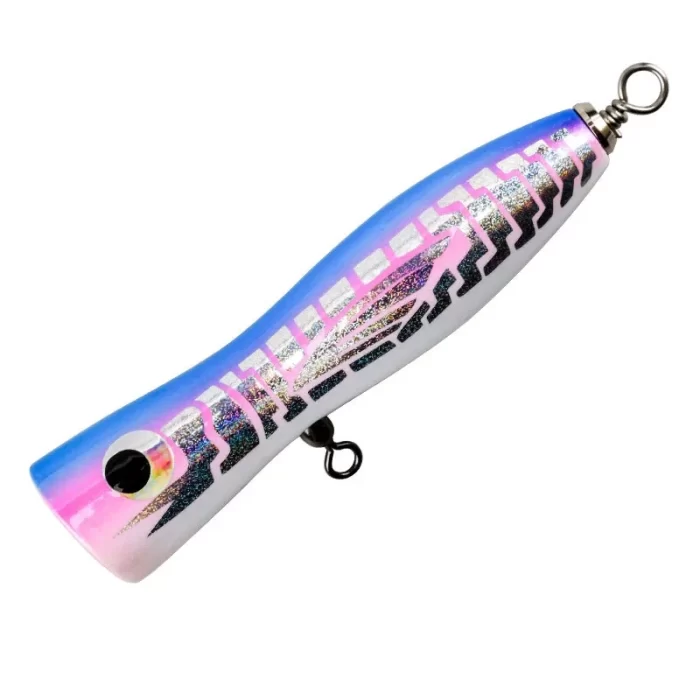Wooden Floating Popper Sea Fishing Lure | High Buoyancy for Upper & Mid-Water Fish - Image 4
