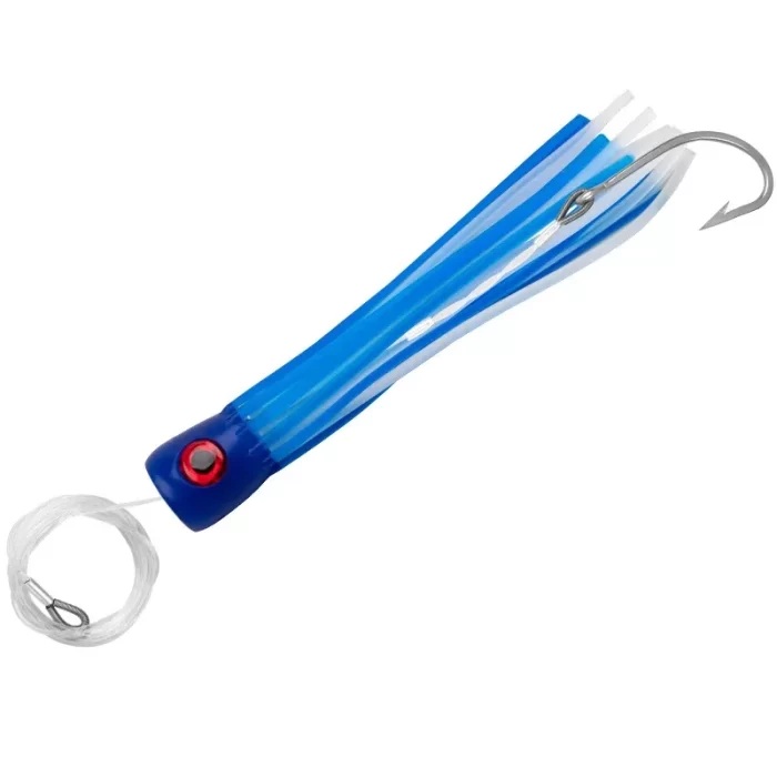 Luminous Squid Skirt Saltwater Trolling Lure with Hook – Realistic Action for Big Game Fishing - Image 3