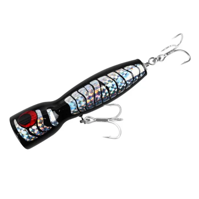 Oversized Wooden Popper Lure – Long Cast Splashing Action for GT & Tuna - Image 7