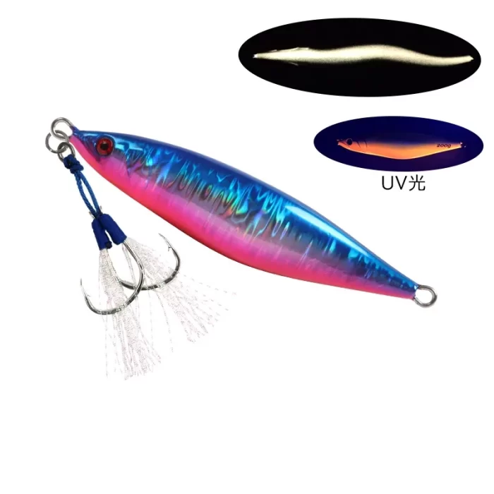 Lifelike Fish Shape Glow Metal Jig｜Top Slow Pitch Jigging Lure for Saltwater & Boat Fishing - Image 4