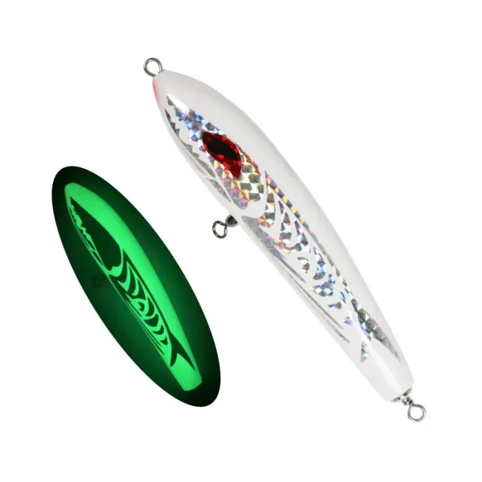 Glow in the Dark Fish-Shaped Saltwater Fishing Lure with Reflective Design for Deep Sea Fishing - Image 4
