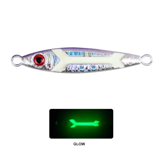 Glow Blade Metal Jig VIB Lure – Micro Jig Spinner Bait for Light Game Fishing - Image 4