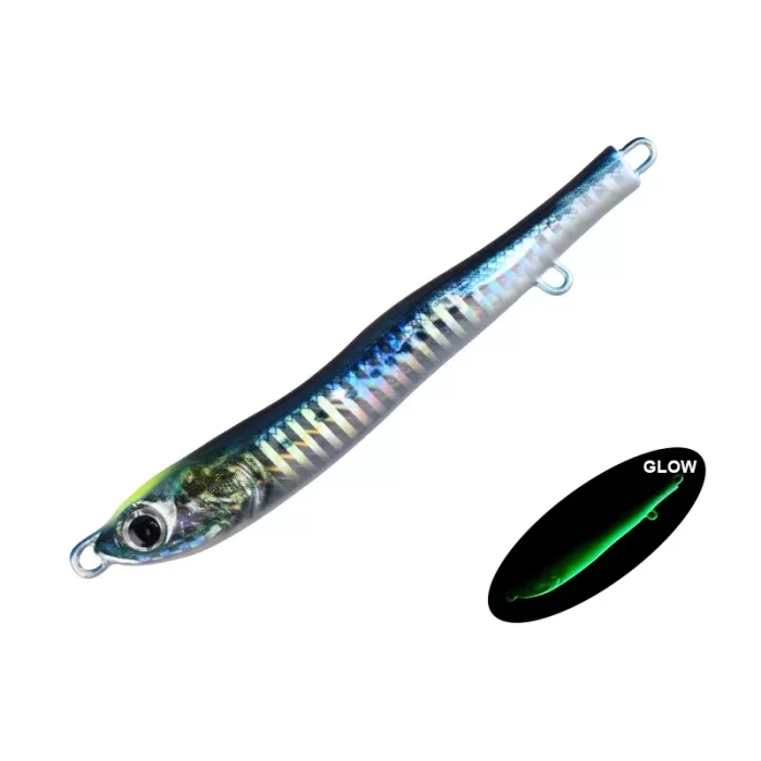 Realistic Glow Metal Jig Lure with Double Hooks for Deep Saltwater Fishing - Image 4