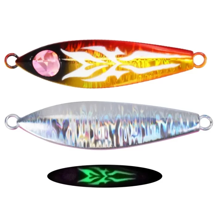 Glow Pattern Metal Jig Lure for Deep Sea Slow Pitch Jigging - Image 4