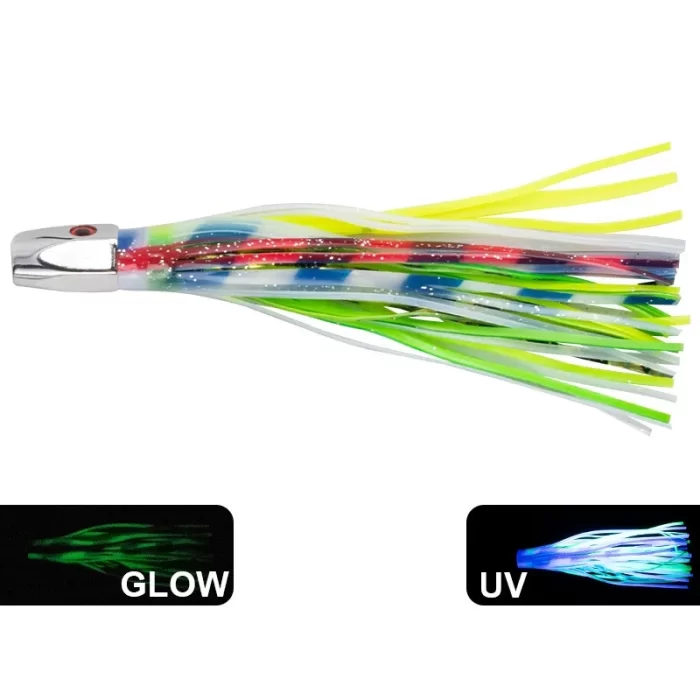 Night Fishing Luminous Metal Head Squid Skirt Lure for Deep Sea - Image 5