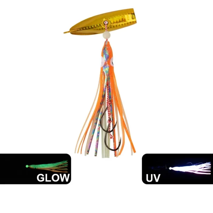 Luminous Metal Squid Jig Fishing Lure Set for Deep Sea Casting - Image 5