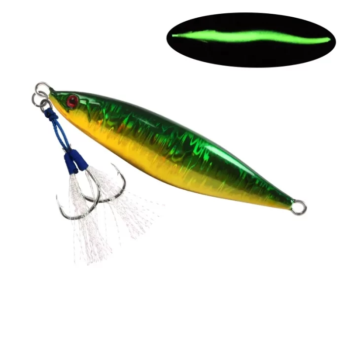 Lifelike Fish Shape Glow Metal Jig｜Top Slow Pitch Jigging Lure for Saltwater & Boat Fishing - Image 5