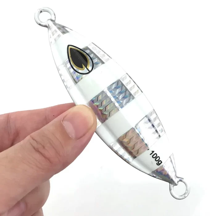 Glow Stripe Metal Jigging Lure｜Slow Pitch Jig for Deep Sea & Saltwater Fishing - Image 5