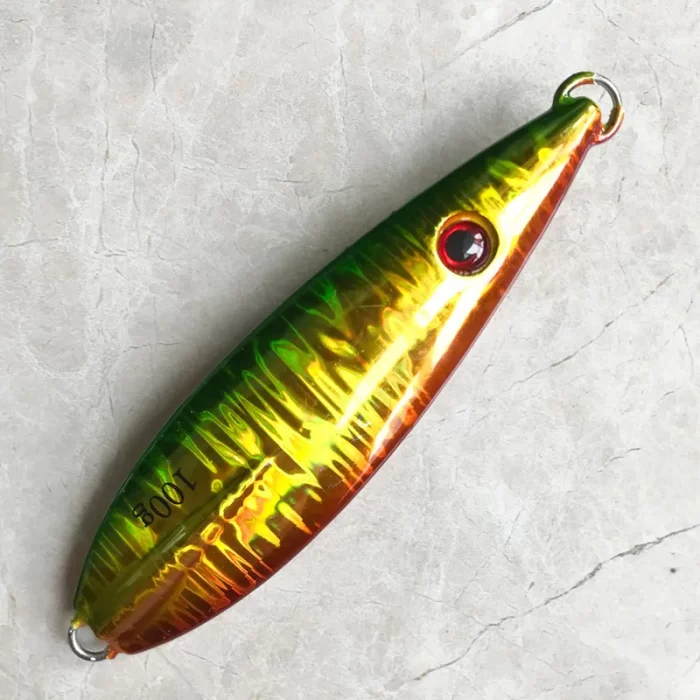 Colorful Metal Slow Jigging Lure | High Shine Jig for Deep Sea Boat Fishing - Image 5