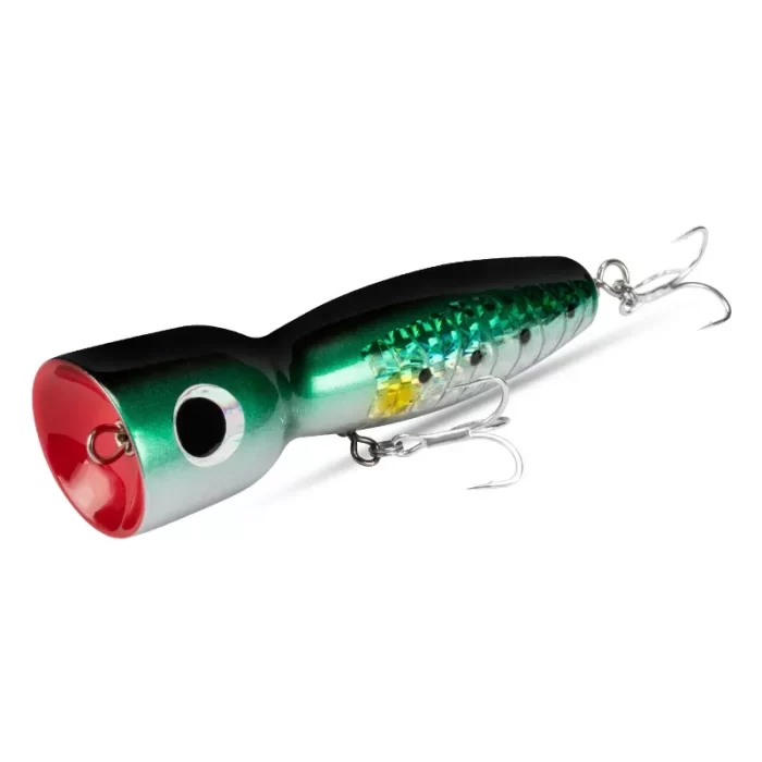 Heavy Topwater Wooden Popper – Loud Splashing Action for Snakehead, Bass & Pike - Image 2