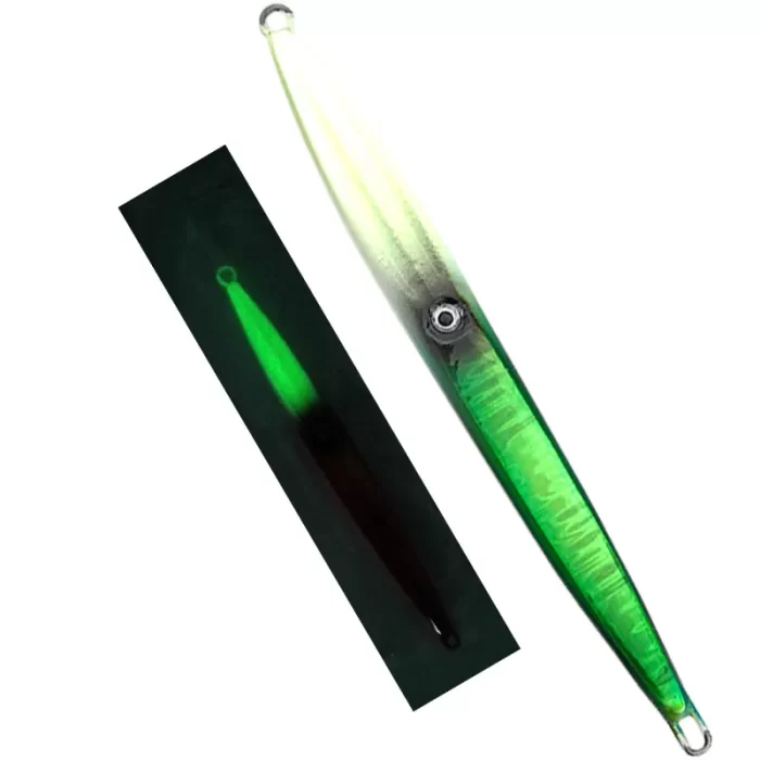 Slim Glow Metal Jig Lure – Perfect Slow Pitch Jigging Bait for Deep Sea Fishing - Image 5