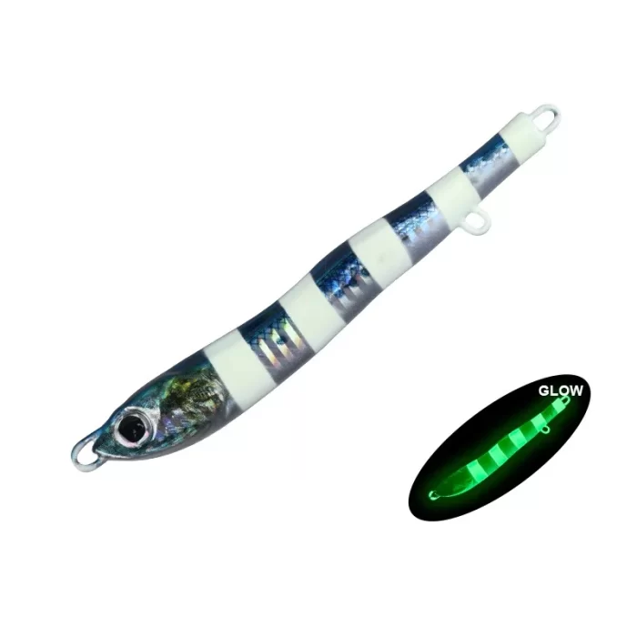 Realistic Glow Metal Jig Lure with Double Hooks for Deep Saltwater Fishing - Image 5