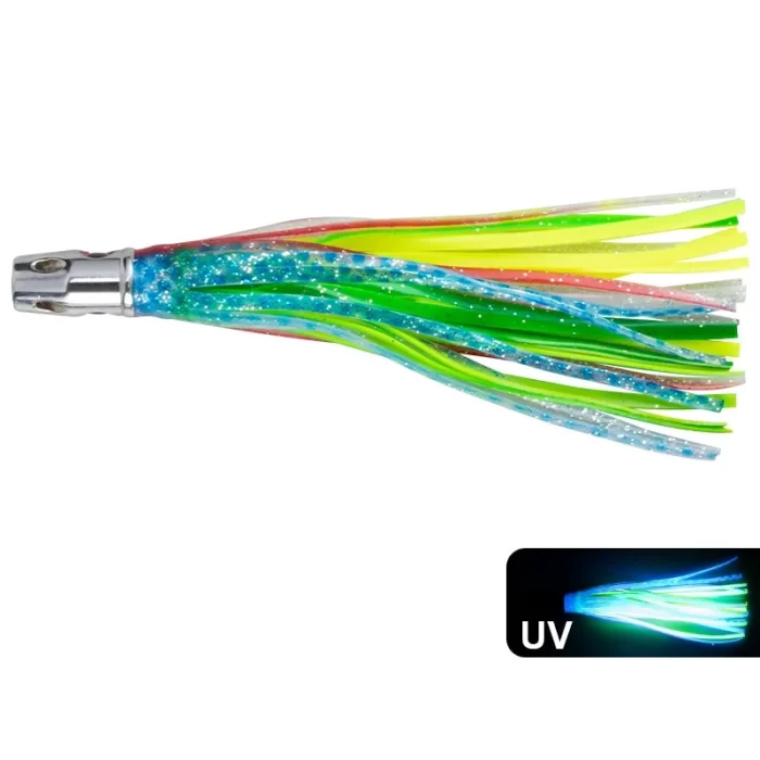 Multicolor Luminous Metal Head Skirted Squid Fishing Lure Bait for Saltwater and Big Game - Image 6