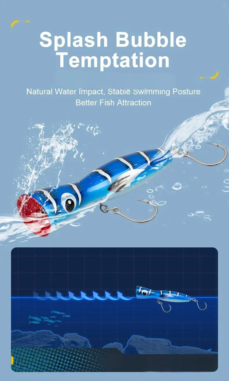 Close-up of the all-in-one steel wire construction, showing the strength and durability of the lure.