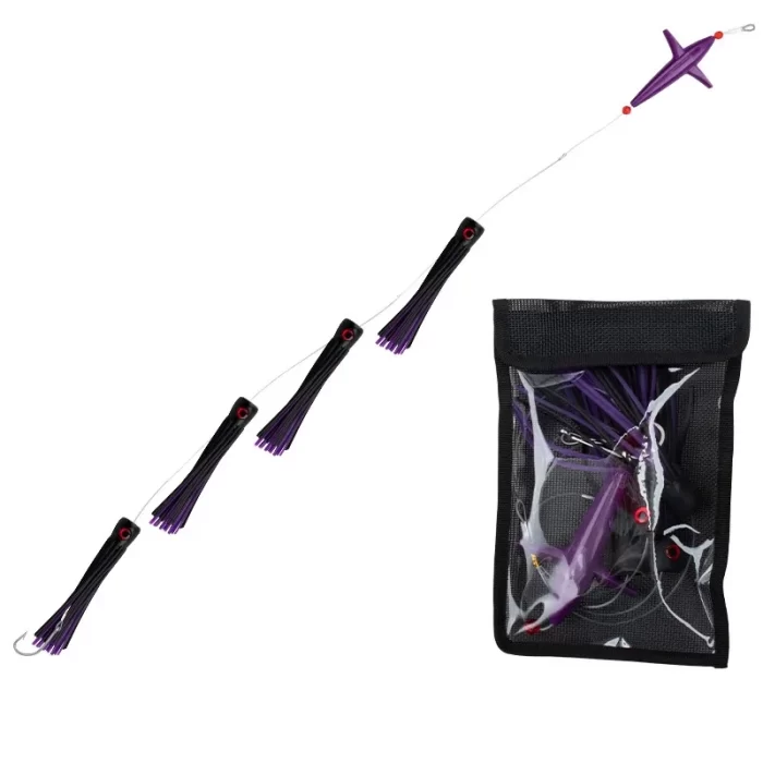 Offshore Daisy Chain Trolling Lure Set | Bird Head Skirt Lures for Tuna & Marlin - Image 6
