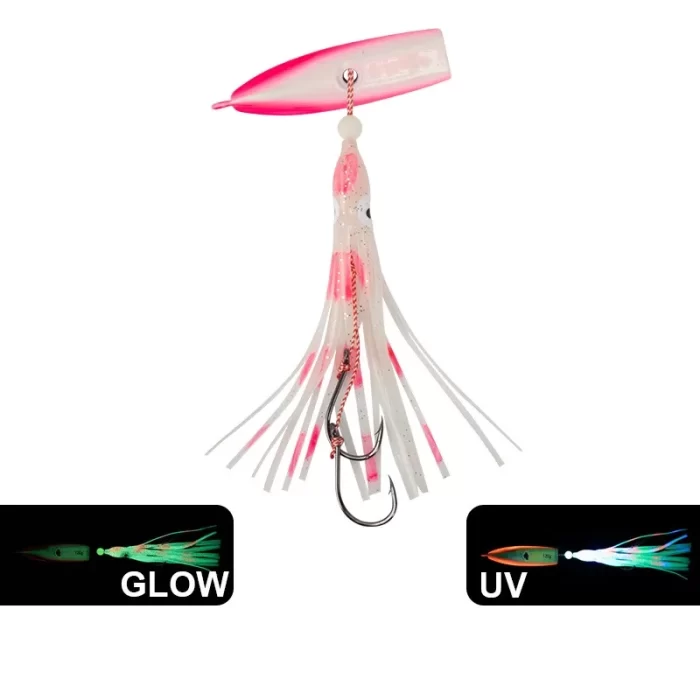 Luminous Metal Squid Jig Fishing Lure Set for Deep Sea Casting - Image 6