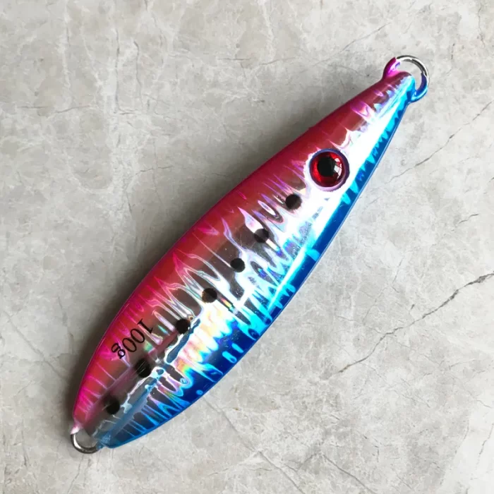 Colorful Metal Slow Jigging Lure | High Shine Jig for Deep Sea Boat Fishing - Image 6