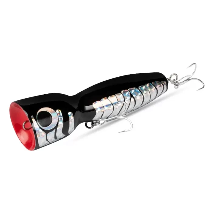Heavy Topwater Wooden Popper – Loud Splashing Action for Snakehead, Bass & Pike - Image 3