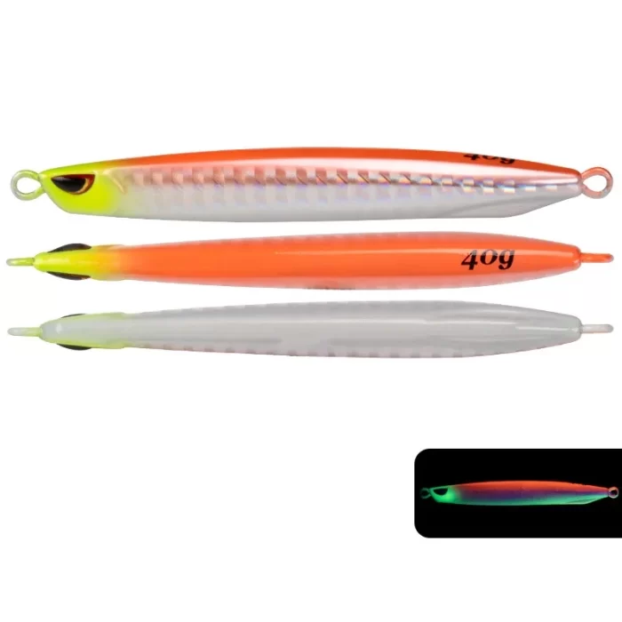 3D Eye Luminous Jig | Reflective Metal Slow Jigging Lure for Deep Sea Fishing - Image 6