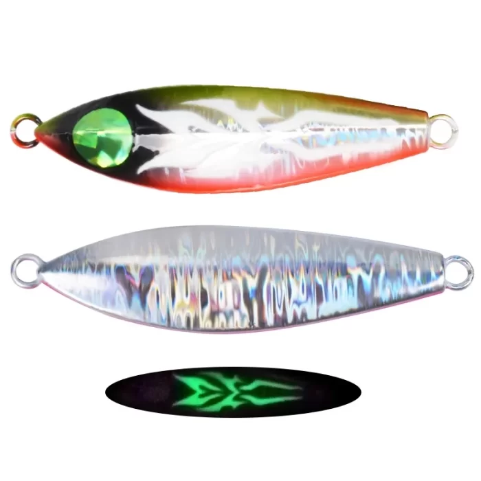 Glow Pattern Metal Jig Lure for Deep Sea Slow Pitch Jigging - Image 6