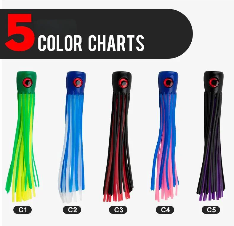 Color chart displaying five vibrant color options