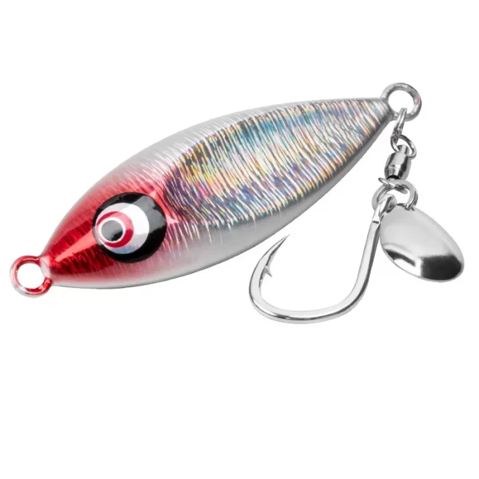 Glow Fish-Eye Metal Jig Lure | Slow Jigging with Single Hook & Blade - Image 7