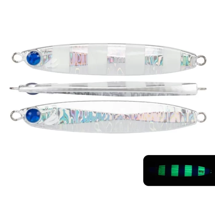 Glow Stripe Slow Jig Metal Lure – Multi-Color Saltwater Fishing Jig - Image 7