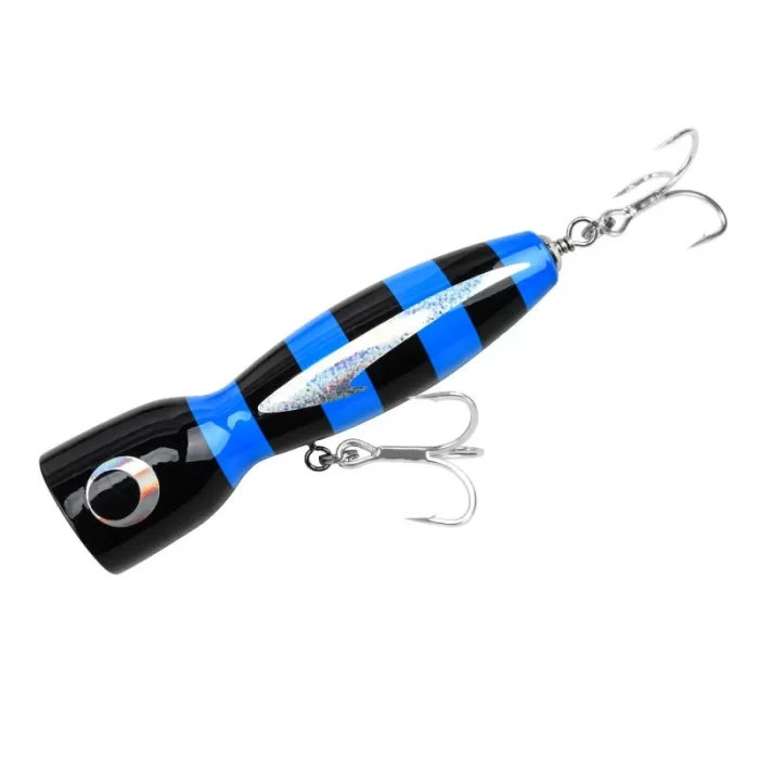 Oversized Wooden Popper Lure – Long Cast Splashing Action for GT & Tuna - Image 3