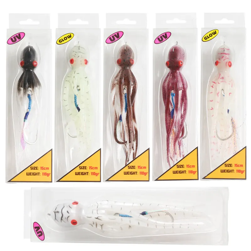 Close-up of LureZ Bolt Squid Jig showing UV light reflection and vibrant colors