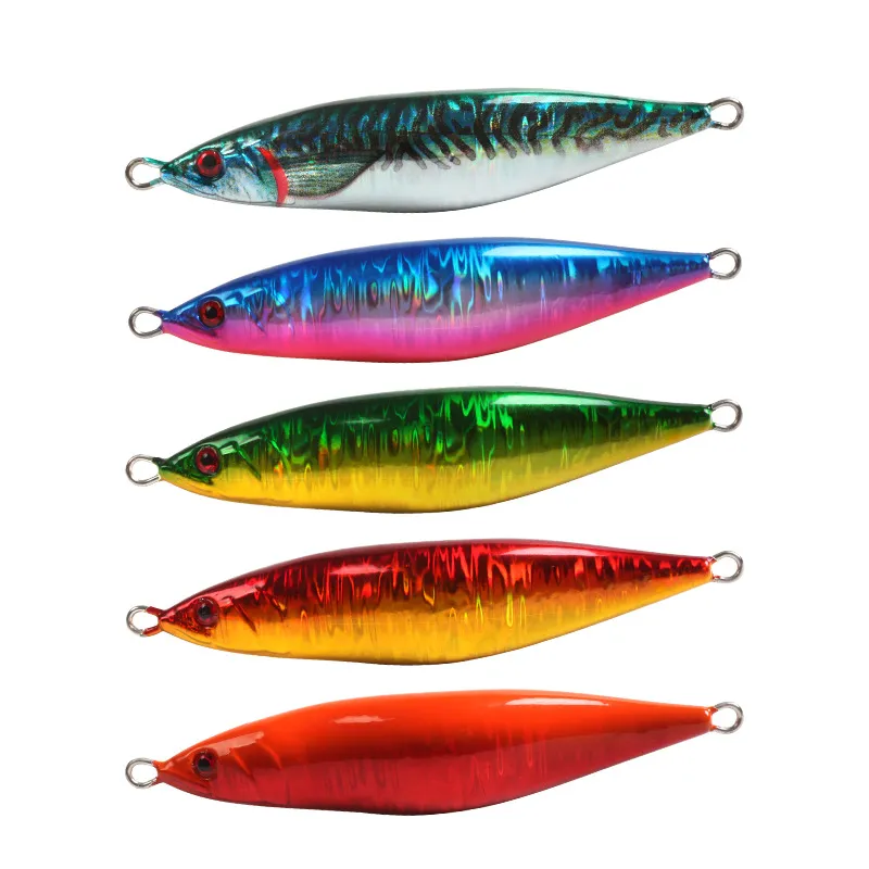 Front view of the JIG81 Sinking Jig in multiple color options.