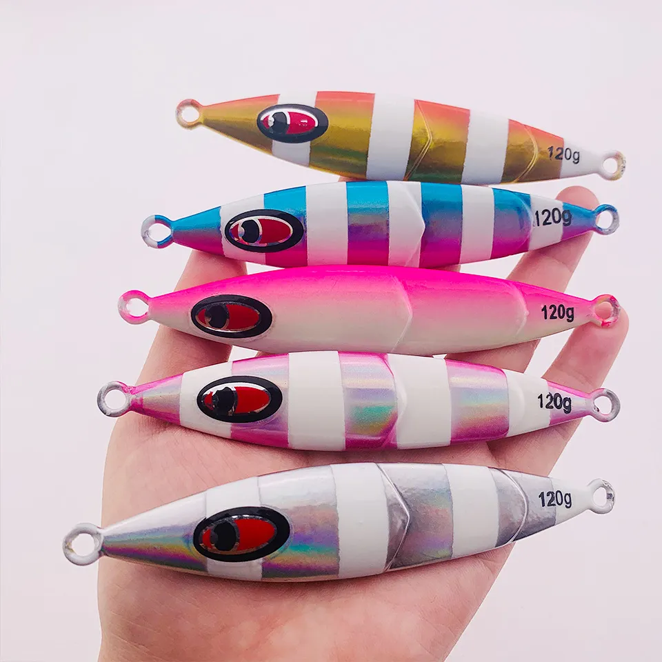  LureZ Bolt JIG-9 in Blue Pink with UV glow effect for attracting fish in low-light conditions